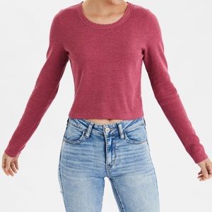 American Eagle cropped Long Sleeve